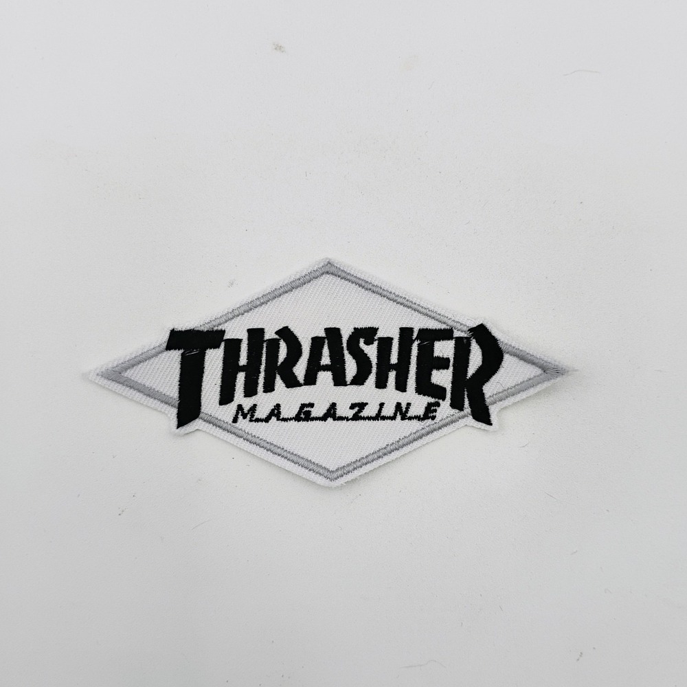 Thrasher Magazine Embroidered Diamond Iron On Patch Skate VTG 1990's 2000's Y2K